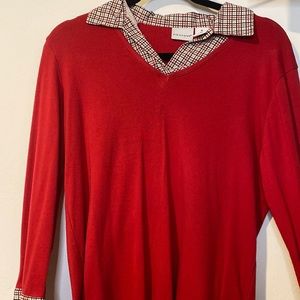Kim Rogers Used Good Condition Medium Red Sweater